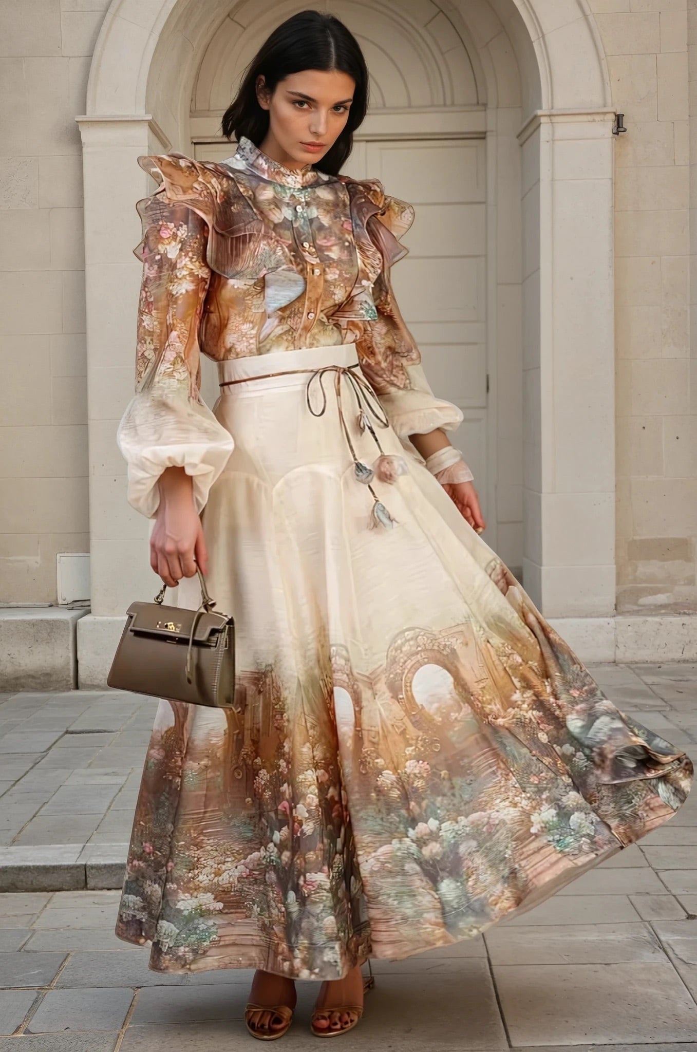 Lyrical maxi skirt set
