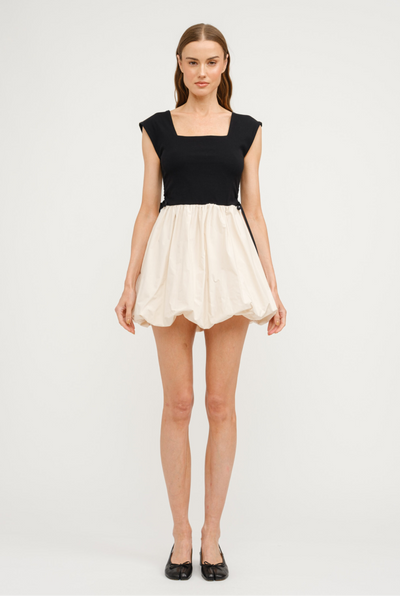 Mallie bubble off shoulder dress
