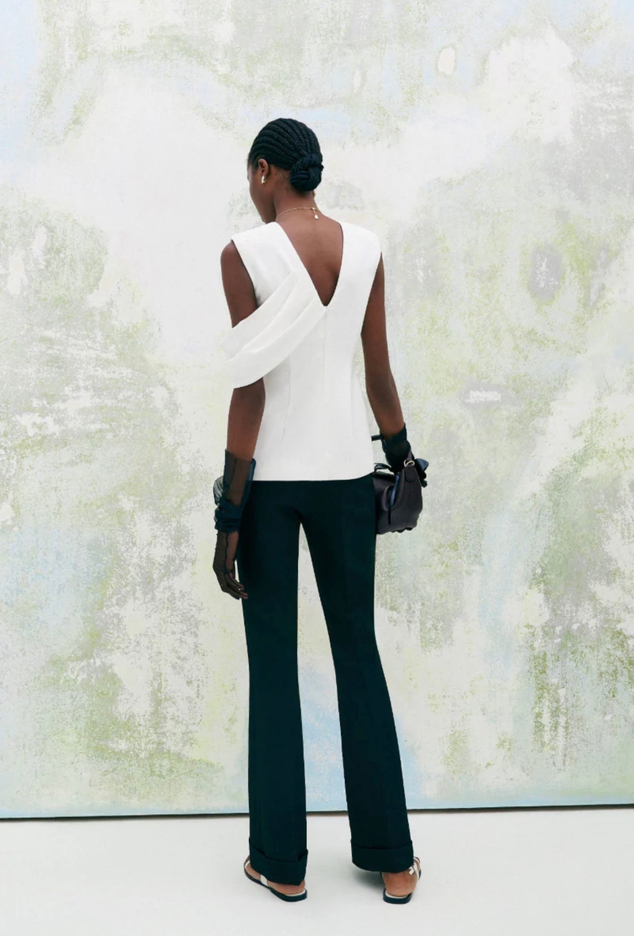 Off white A line top
