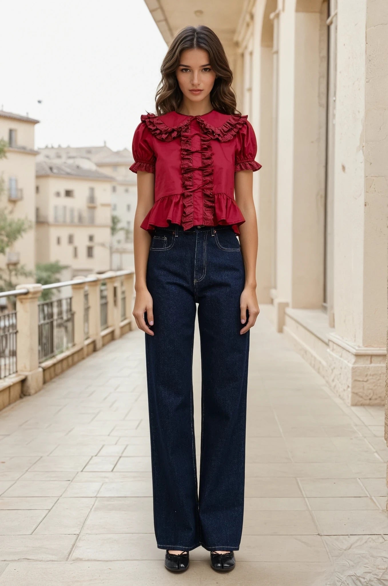 Gianna blouse burgundy