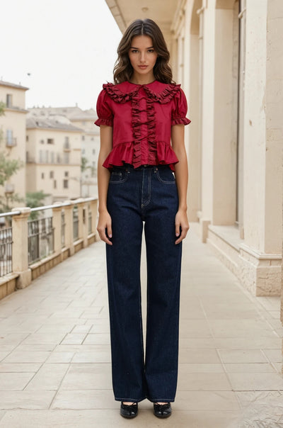 Gianna blouse burgundy
