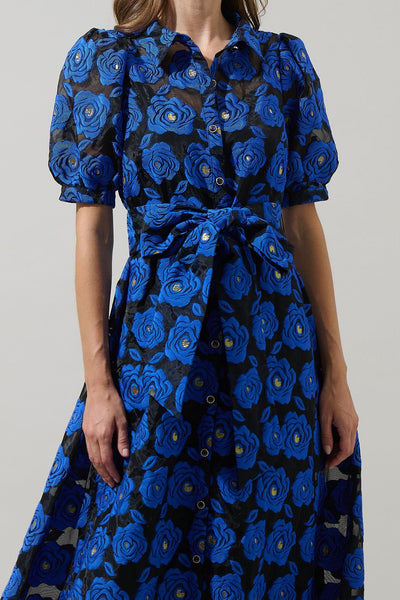 Aveline midnight blue maxi dress