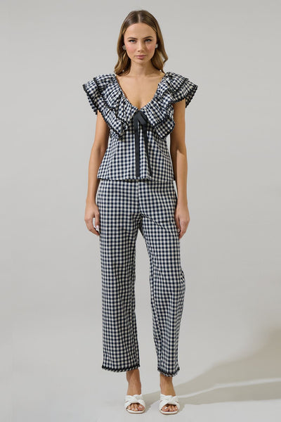 Dover gingham pant set