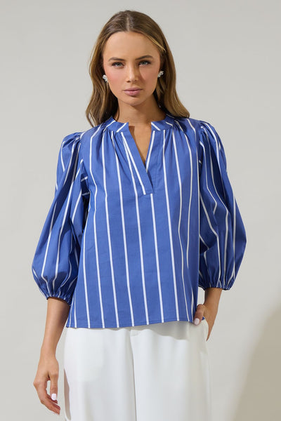 Beloit striped blouse