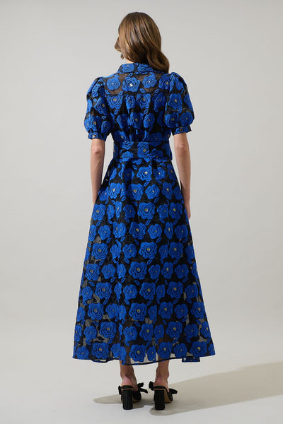 Aveline midnight blue maxi dress