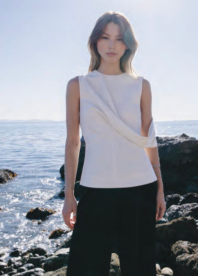 Off white A line top