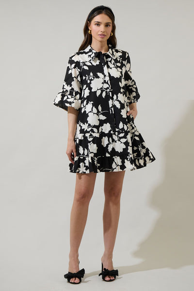 Mableton floral poplin dress