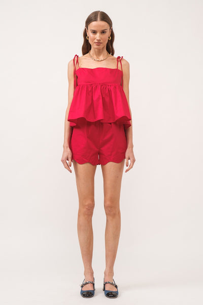 Ricci scalloped short