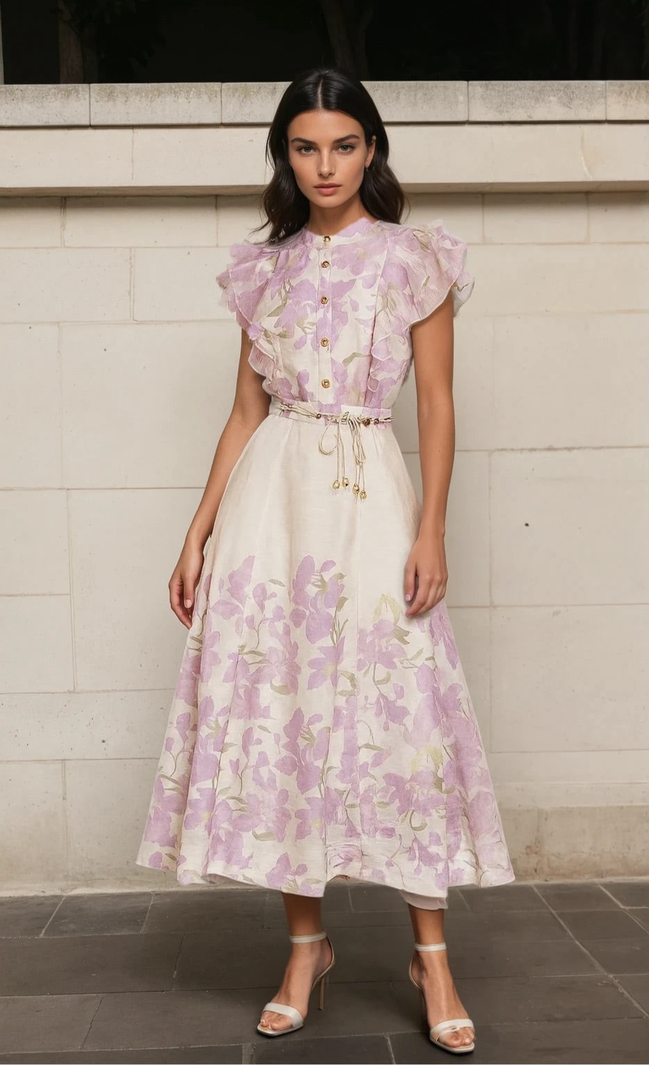 Ebony floral skirt set