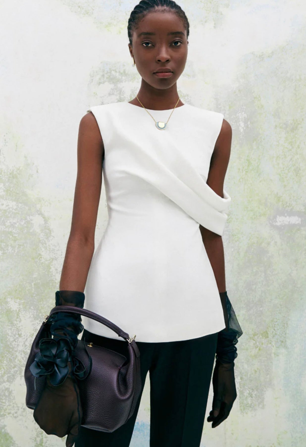 Off white A line top