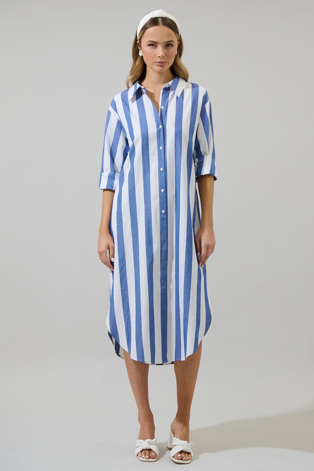 Jordy striped shirt dress