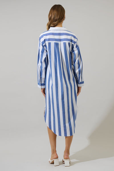 Jordy striped shirt dress