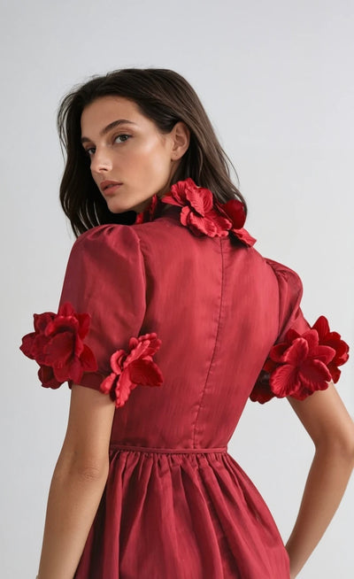 Vivi flower midi dress