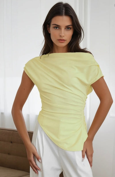 Multi-way butter yellow top