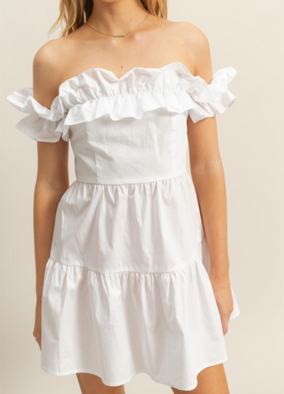 Lilah off shoulder mini dress