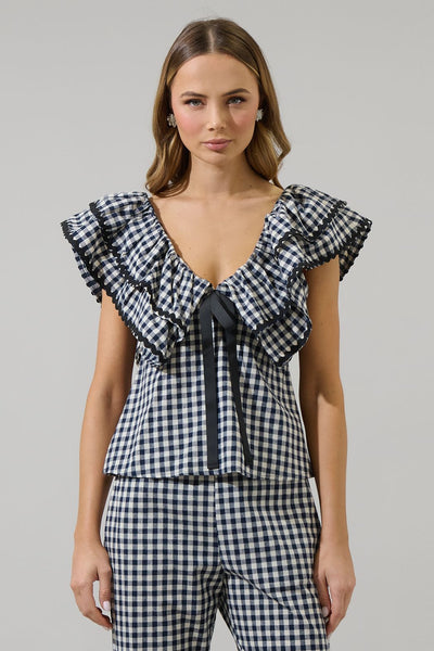 Dover gingham pant set