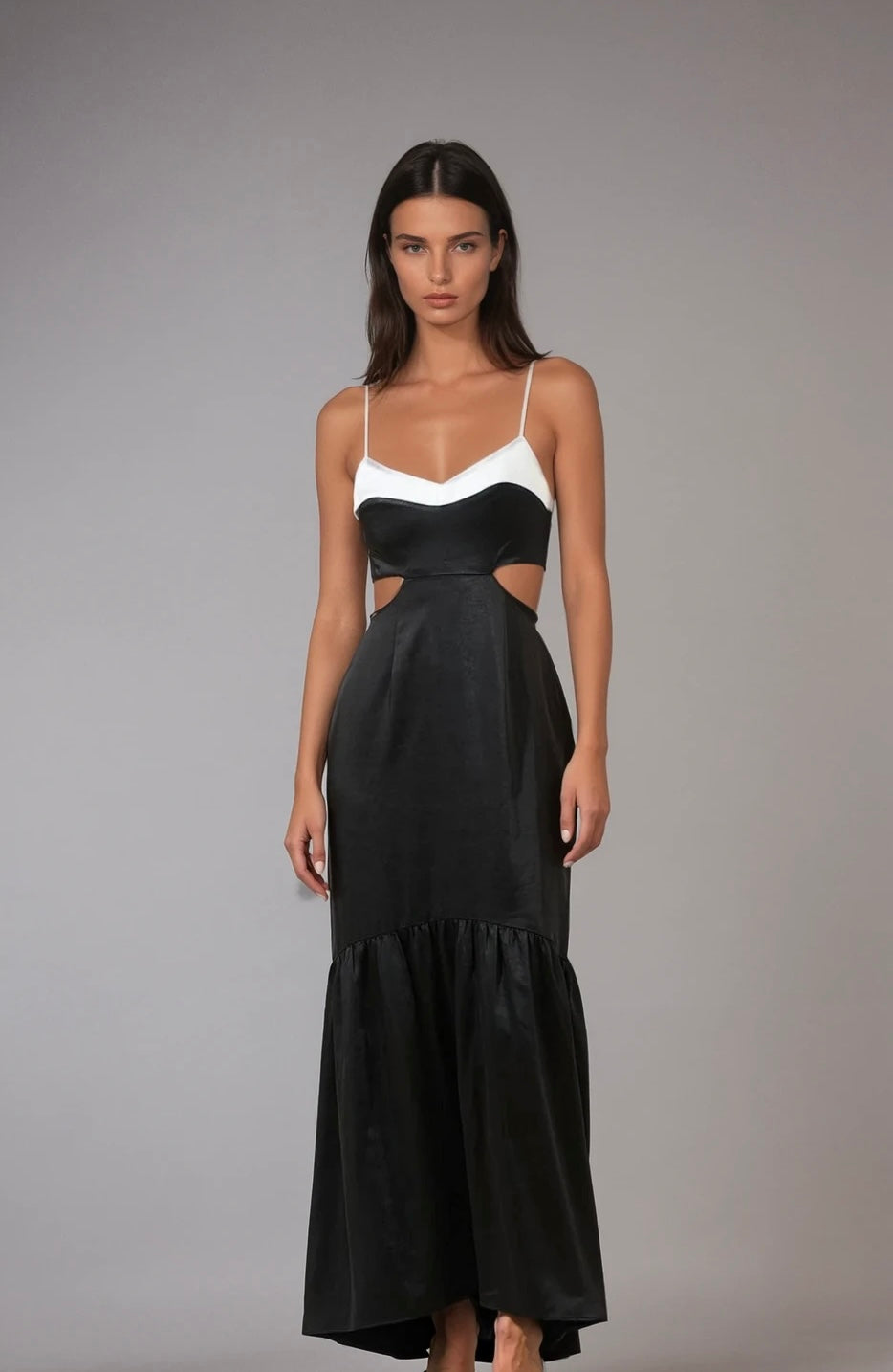 Blair cut out high-low dress