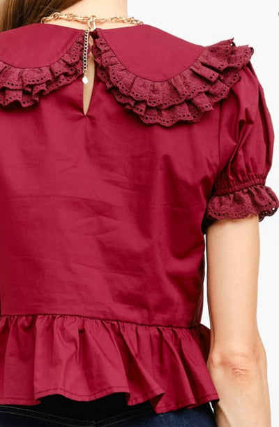 Gianna blouse burgundy