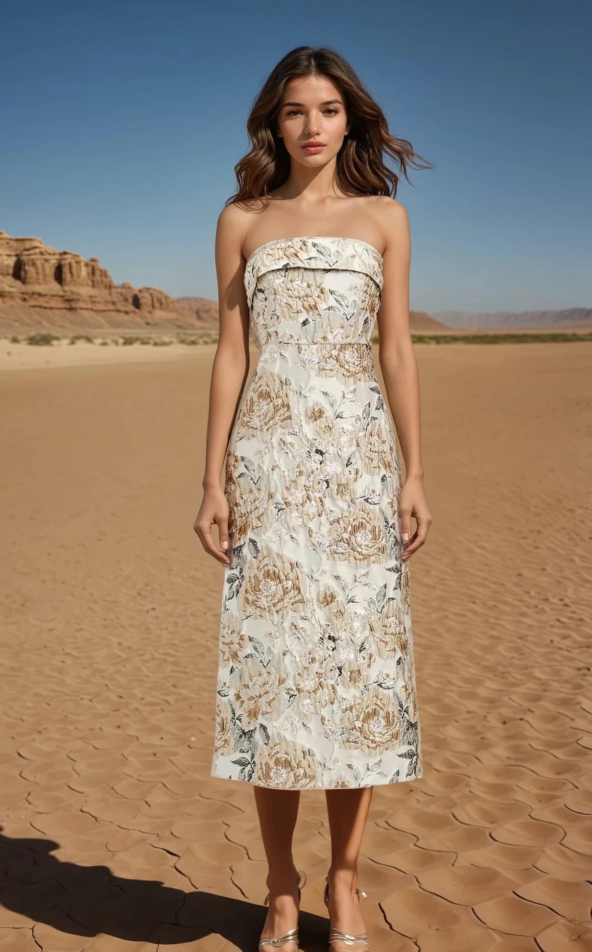 Isadora jacquard dress